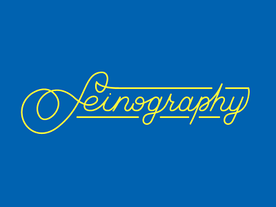 Seinography branding hand lettering lettering logo logotype seinfeld