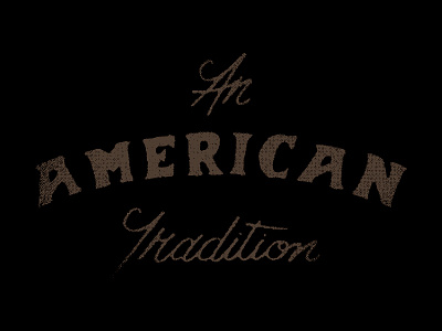 American Tradition america americana handlettering illustration lettering type typography