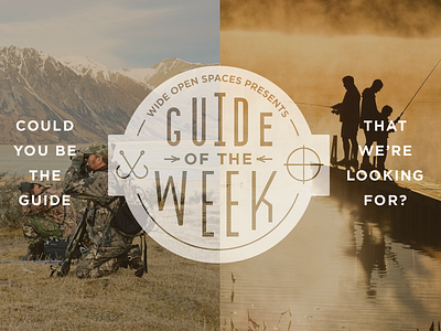 Guide of the Week badge editorial fishing guide hunting outfitter