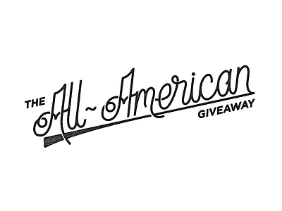 All-American handlettering handmade type lettering typography