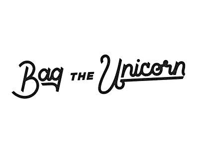 Bag the Unicorn handlettering handmade type lettering type typography