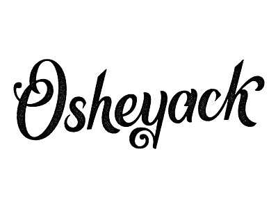 Osheytype branding lettering logo script swash texture type typography vector