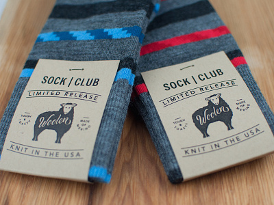 SC December Wool handlettering made in usa packaging sheep socks typography wool