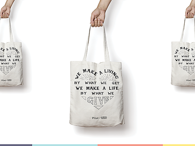 #GivingTuesday Tote churchill givingtuesday handlettering lettering pilot fiber tote totebag