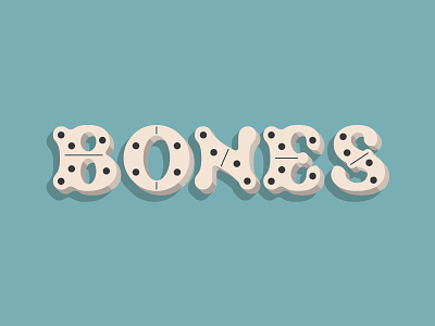 Bones bones branding design domino dominoes hand lettering handlettering illustration lettering logo logotype packaging type typography