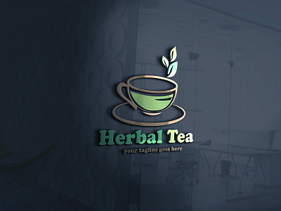 Herbaltea Logo design logo vector