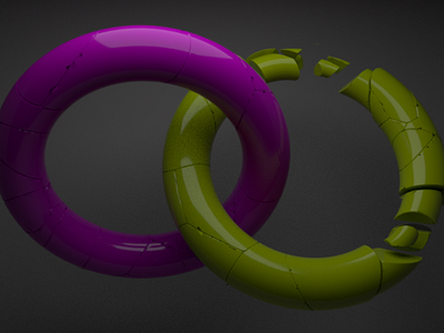 Infinity cinema4d fractures circles