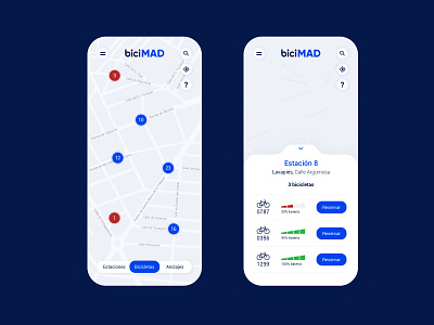 Bicimad redesign branding design ui ux