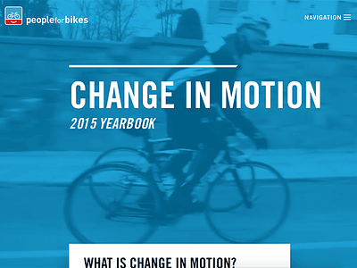 Change In Motion bikes garamond scroll trade gothic video year in review yearbook