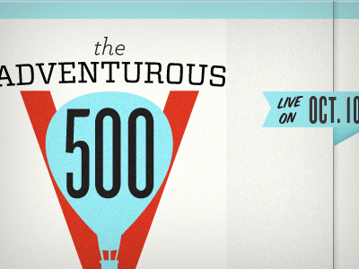Adventurous 500 Splash Page boulder knockout logo shadows splash vitesse