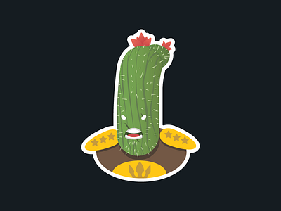 ⚔ 🌵 adobe illustrator cactus cartoon character game illustration sticker vector warrior