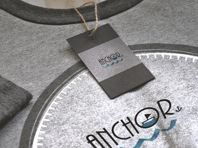 Anchor Clothing Line Logo with Mockup branding design icon illustration logo minimal
