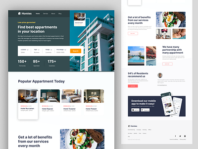 Apartments finder website UI Product design apartments web ui design figma product design real estate web ui design ui ui design ui designer uiux uiux designer user experience user interface design