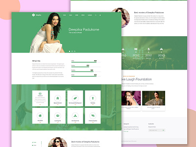 Deepika Padukone website Redesign