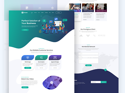 Business Landing page Ui Design