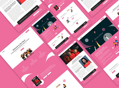 Her Place (Screens) design landing design landing page landing page concept screens ui ui deisgn ui designer website