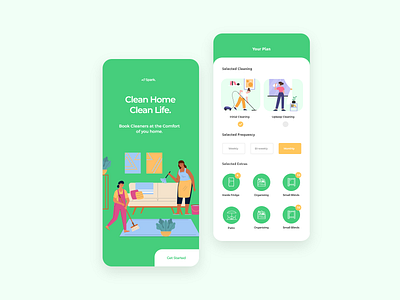 Spark - Laundry and dry cleaning service ordering app app balkan brothers clean cuberto design hiwow illustration interface laundry app orizon ramotion team tubik ui ui8 uiux user experience design user interface design ux