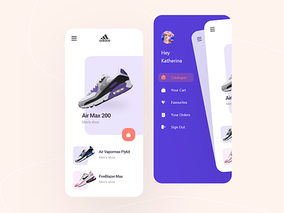 Addidas shopping app - Ecommerce app UI Kit addidas adobe xd app blue clean design ecommerce fitness green illustration interface purple shoes ui uiux user experience design user interface design ux