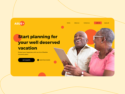 Insurance firm landing page