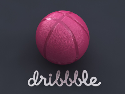 Dribbble 3d ball basketball dribbble pink realistic rendering