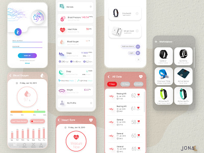 Mobile App | Track your health design health app illustration mobile app mobile app design mobile application ui