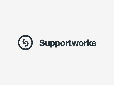 Supportworks Logo branding design logo wordmark