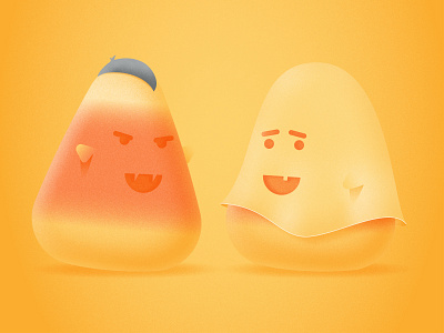 Holiday Series - Halloween candy candy corn ghost halloween illustration texture