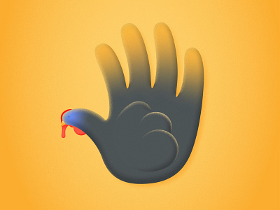 Holiday Series - Thanksgiving hand illustration texture turkey vector