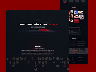 It Website Dark themed