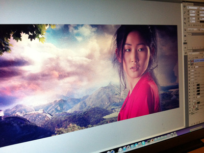 Great Wall WIP - 2nd image abstract artwork asian china clouds design epic flare illustration landscape lighting photoshop scenery