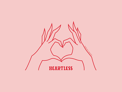 Heartless design graphic art illustration vector