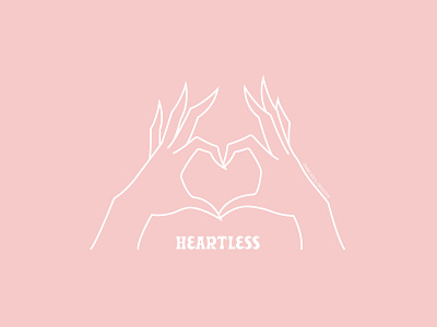 Heartless design graphic art illustration vector