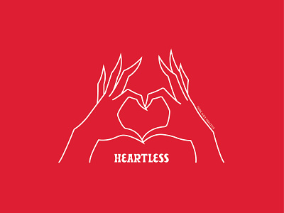 Heartless design graphic art illustration vector