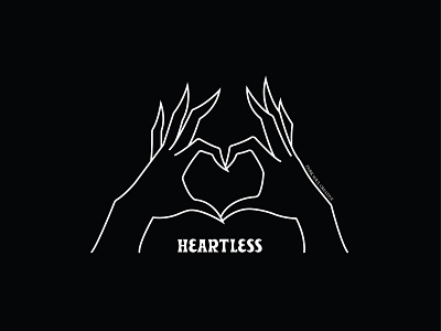 Heartless design graphic art illustration vector