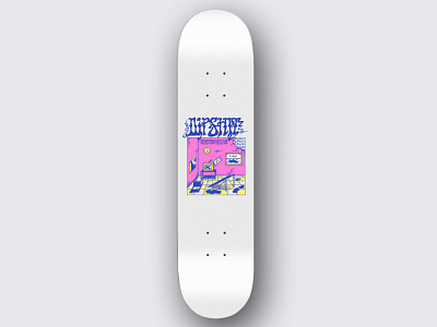 Daily Board fo @dsk8company apparel design artwork branding deck design design for good illustration art lowbrow merchandise design skateboard