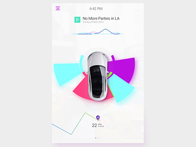 Concept car dashboard - colors car concept dashboard