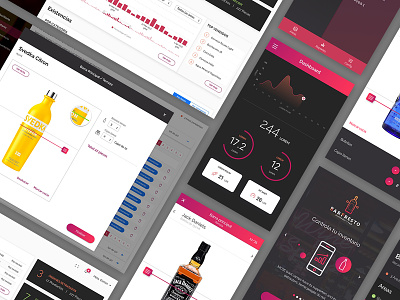 Bar Admin Tool - Web and Mobile admin ui ux dashboard diseño web monterrey minimalist mobile design monterrey web design