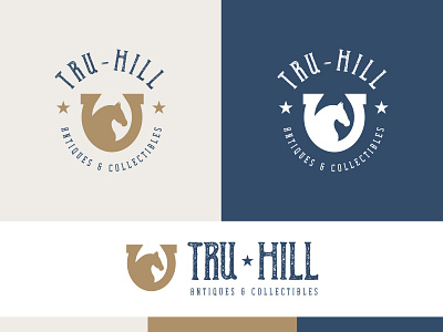 Logo for Tru-Hill Antiques & Collectibles antique antique logo brand brand board brand exploration logo logo board logodesign rustic thrift thrifting logo vintage vintage logo