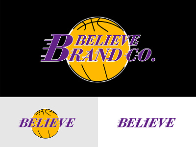 Lakers//Believe Brand Co. basketball basketball logo believe brand believe brand co brand lakers lakers basketball lakers logo reverse brand