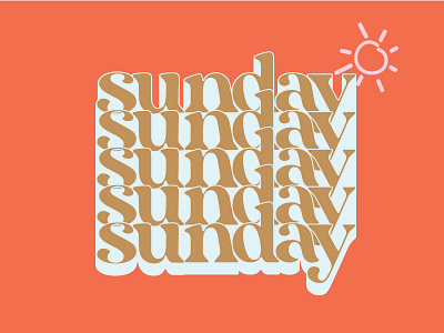 Sunday Typography graphic designer graphicdesign indianapolis indy lazy sunday social graphic social media design social post sunday sunday typography type typography