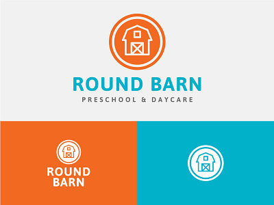 Round Barn Preschool and Daycare brand branding branding suite child children daycare daycare logo indianapolis indy kids logo logo design logo design branding preschool preschool logo