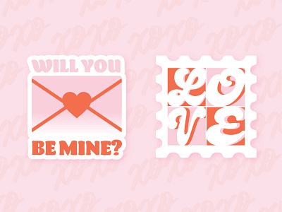 Valentine's Day Sticker Concepts