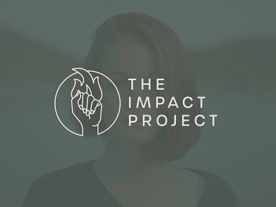 The Impact Project Secondary Logo branding branding suite fire icon fire logo hand and fire hand icon hand logo impact project indianapolis indy logo non profit non profit branding non profit logo project branding sexual assault support the impact project victims
