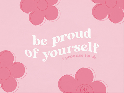 Be Proud Graphic art print be proud floral flower flower typography fun type indiana indianapolis indy proud proud typography stickers type typography
