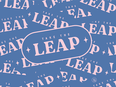 LEAP Art Print art print indiana indiana design indianapolis indy leap leap typography make the move midwest motivation graphic motivational monday take the leap typography