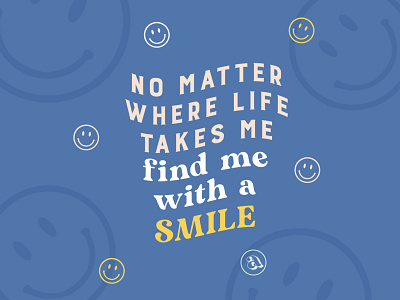 Find Me With a Smile Art Print indiana indianapolis indy mac miller office art print smile smile art print smile graphic smiley smiley face social media social media graphic stickers type typography