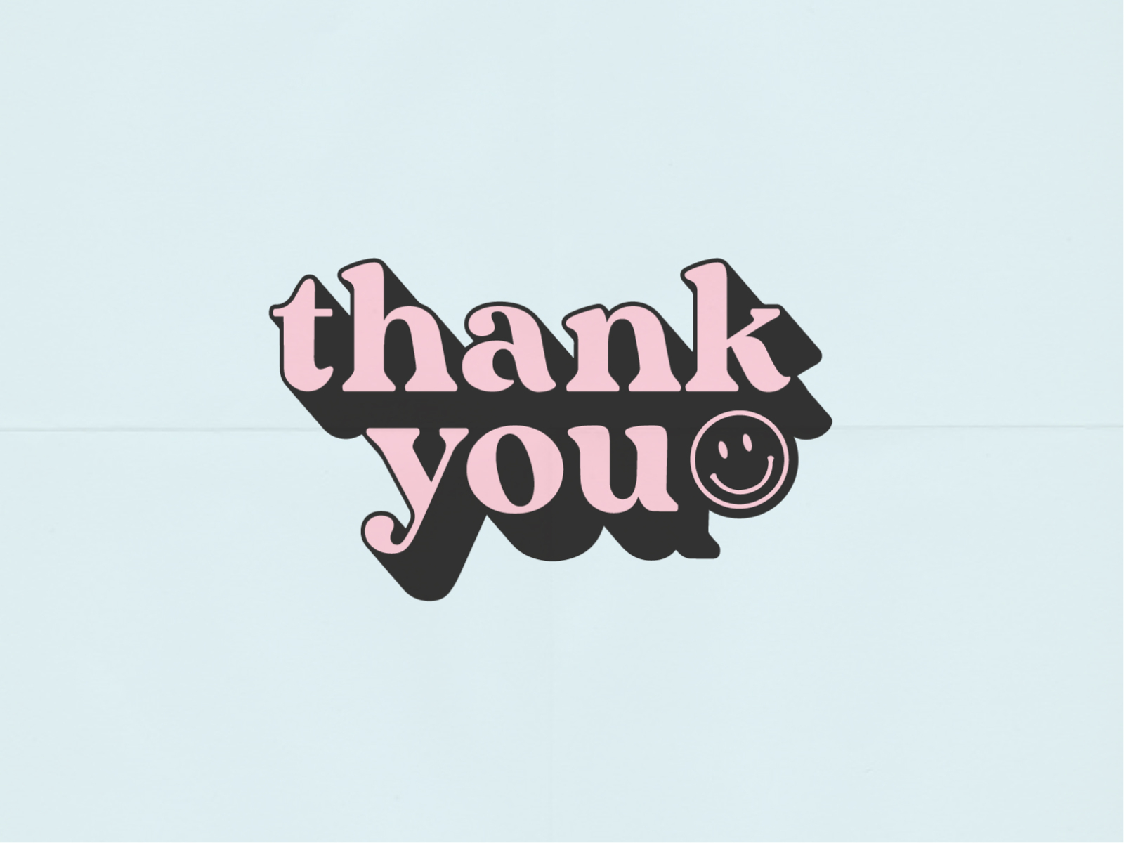 thank you typography