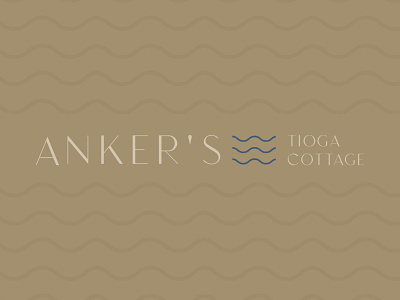 Anker's Tioga Cottage Rejected Concept branding cottage brand cottage home house boat indiana designer indianapolis indy lake house lake house brand logo ocean water