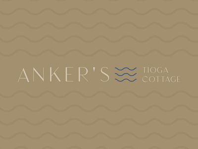 Anker's Tioga Cottage Rejected Concept branding cottage brand cottage home house boat indiana designer indianapolis indy lake house lake house brand logo ocean water