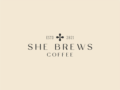 Unused Concept for She Brews Coffee branding coffee brand coffee logo coffee trailer elegant elegant font indiana indianapolis indy logo small business type type logo type only typography typography brand typography logo